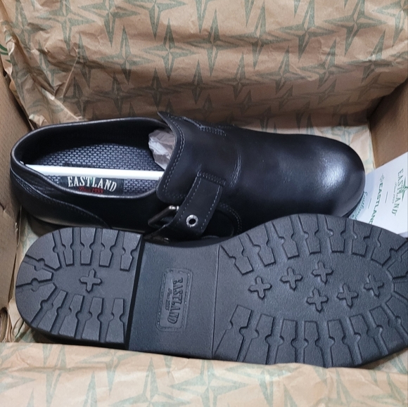 Eastland Open Road Leather Slip on Shoes 9.5M  Black - Picture 4 of 8